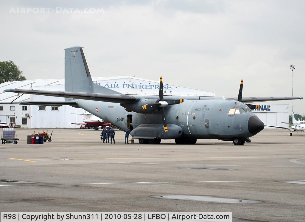 R98, Transall C-160R C/N 98, Used as a logistic aircraft for French Air Force Patrol... Parked at the General Aviation area...