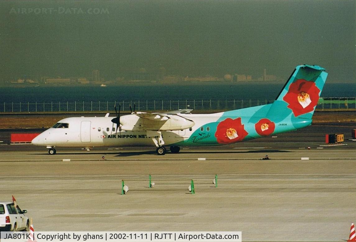 JA801K, 2000 De Havilland Canada DHC-8-314Q Dash 8 Dash 8 C/N 565, Flowered dash