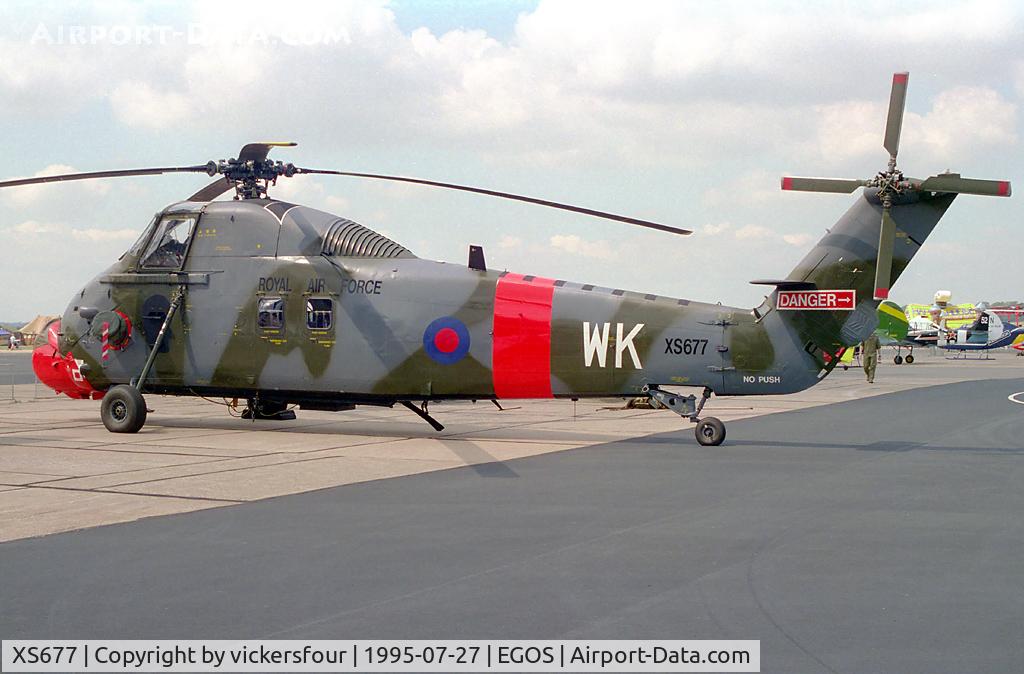 XS677, 1965 Westland Wessex HC.2 C/N WA196, Royal Air Force. Operated by 2 FTS, coded 'WK'.