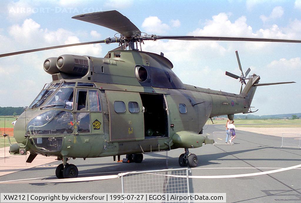 XW212, 1971 Westland Puma HC.1 C/N 1111, Royal Air Force. Operated by 230 Squadron.