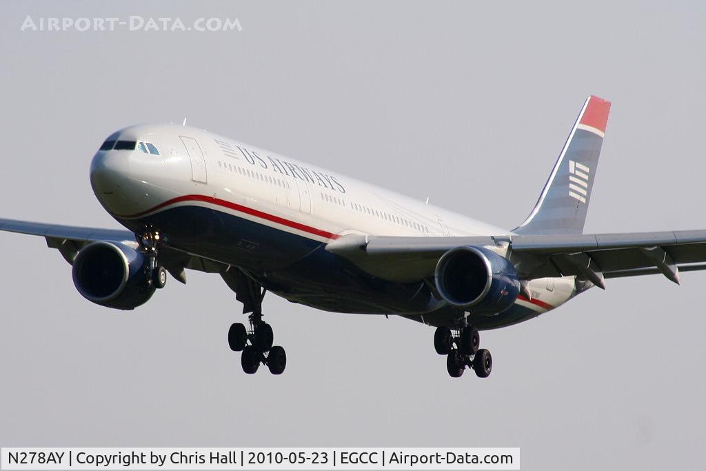 N278AY, 2001 Airbus A330-323 C/N 0388, US Airways