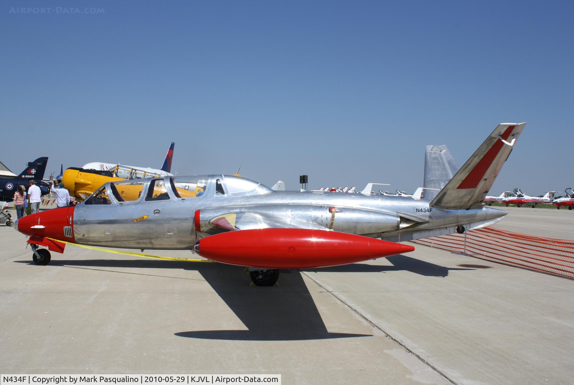 N434F, 1963 Fouga CM-170 Magister C/N 434, Fouga CM170