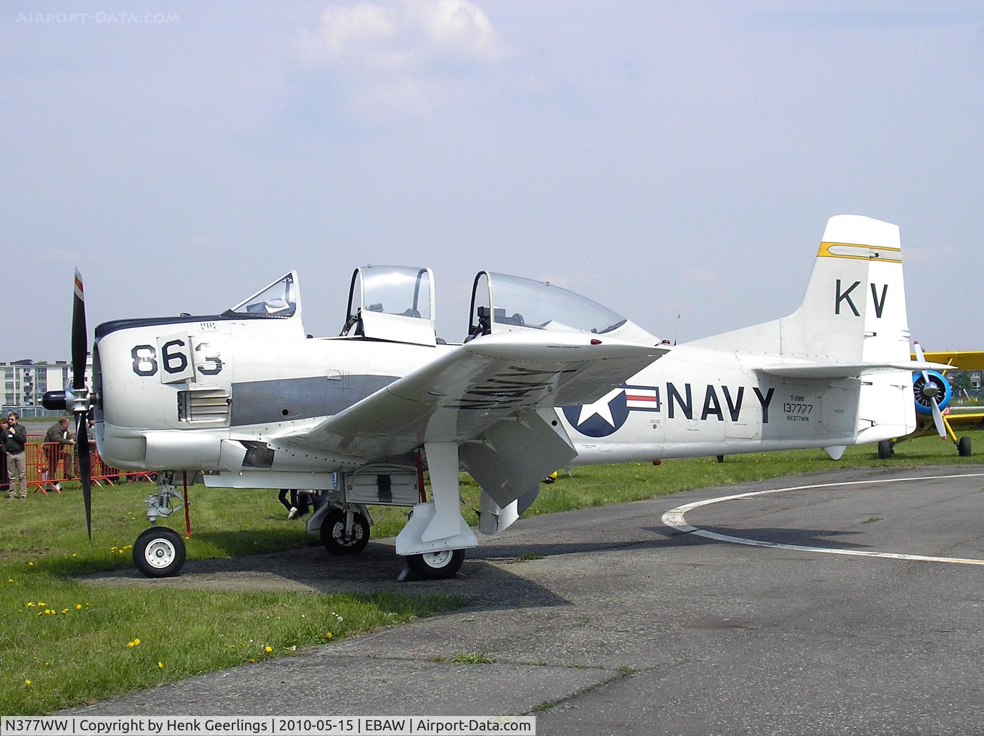 N377WW, 1954 North American T-28B Trojan C/N 200-140, Stampe Fly In , May 2010 , Deurne
