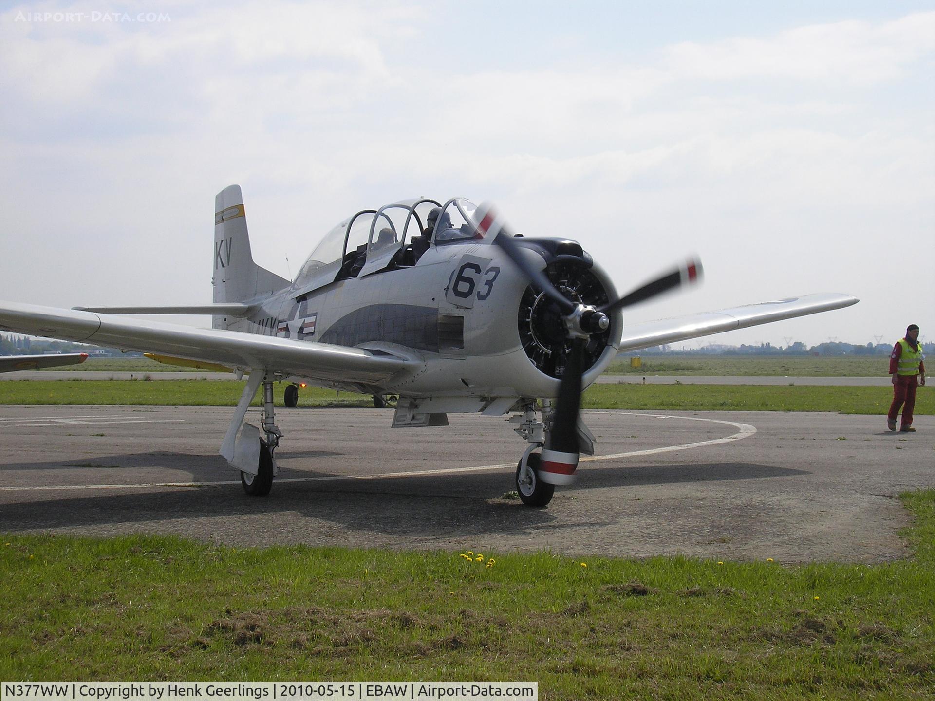 N377WW, 1954 North American T-28B Trojan C/N 200-140, Stampe Fly In , May 2010 , Deurne