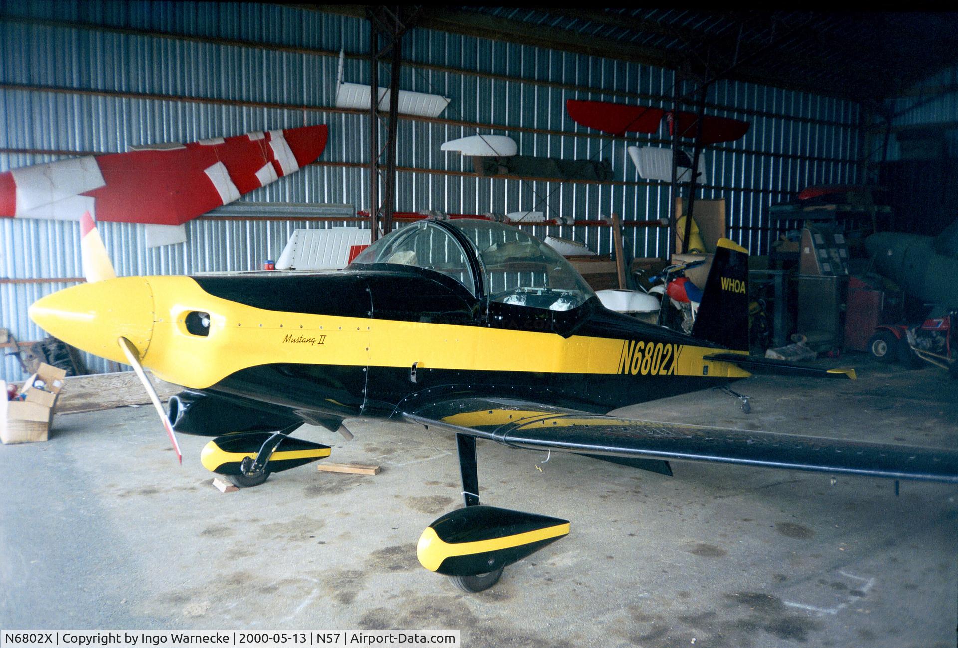 N6802X, 1995 Bushby Mustang II C/N 354, Bushby (Copeland) Mustang II at the Colonial Flying Corps Museum, Toughkenamon PA