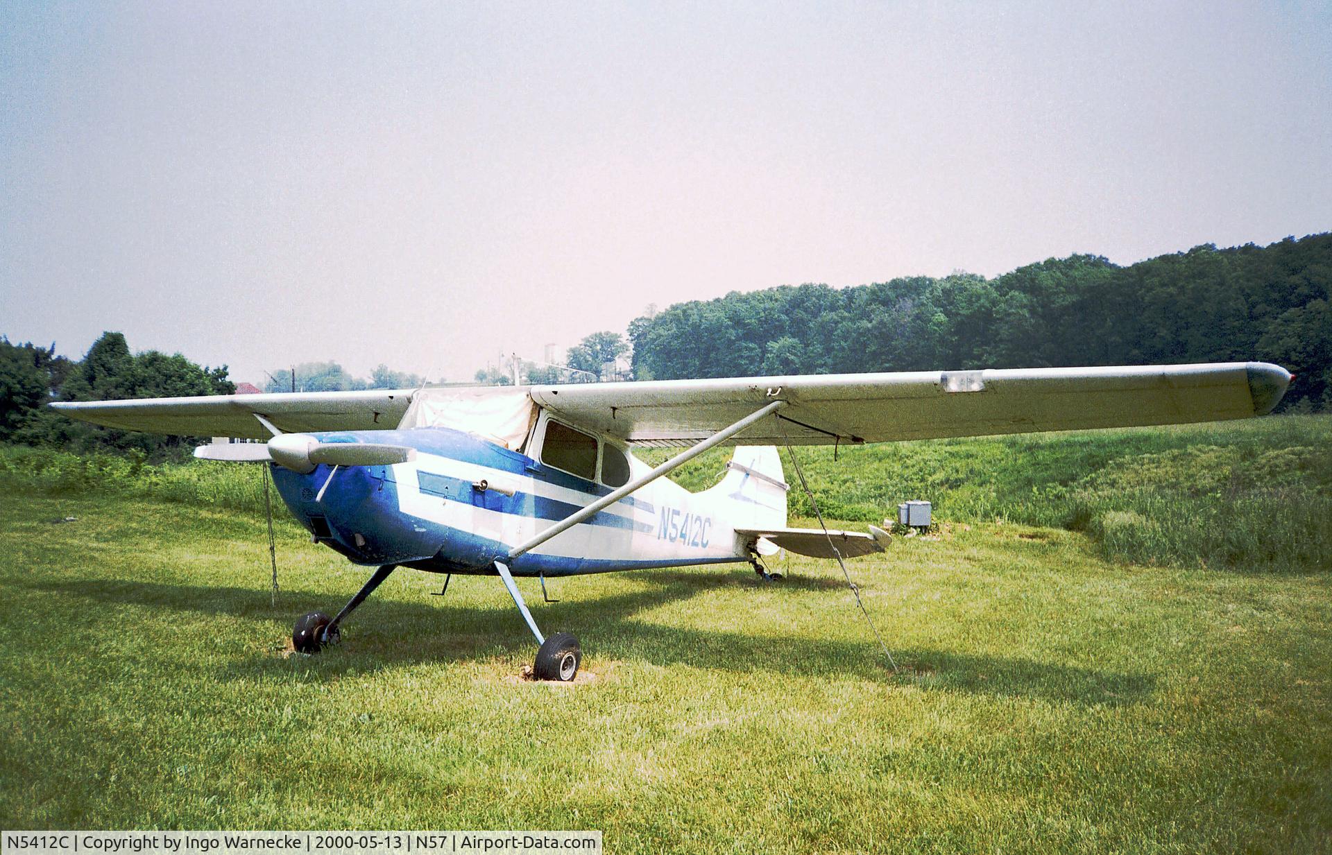 N5412C, 1950 Cessna 170A C/N 19446, Cessna 170A at New Garden Airport, Toughkenamon PA