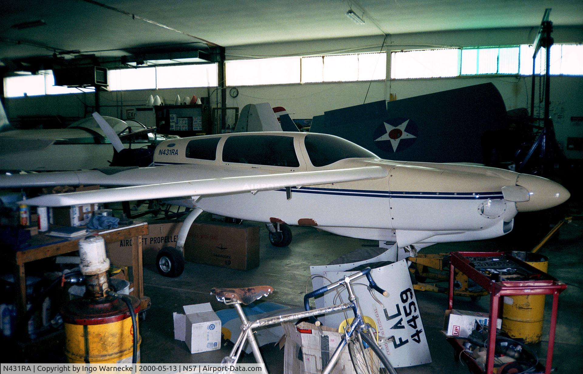 N431RA, 1990 Rutan Defiant C/N 31, Rutan (Bayard) Defiant at New Garden Airport, Toughkenamon PA