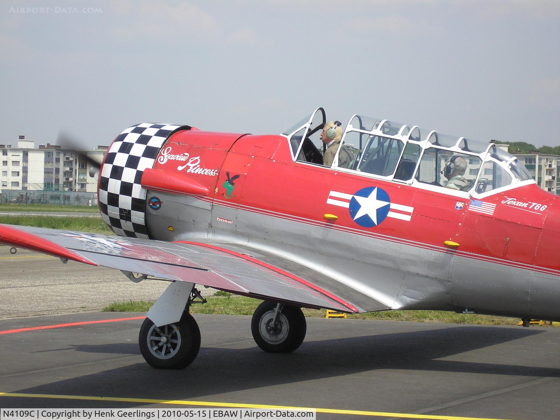 N4109C, 1952 North American T-6G Texan C/N SA-078, Stampe Fly In , Deurne , May 2010