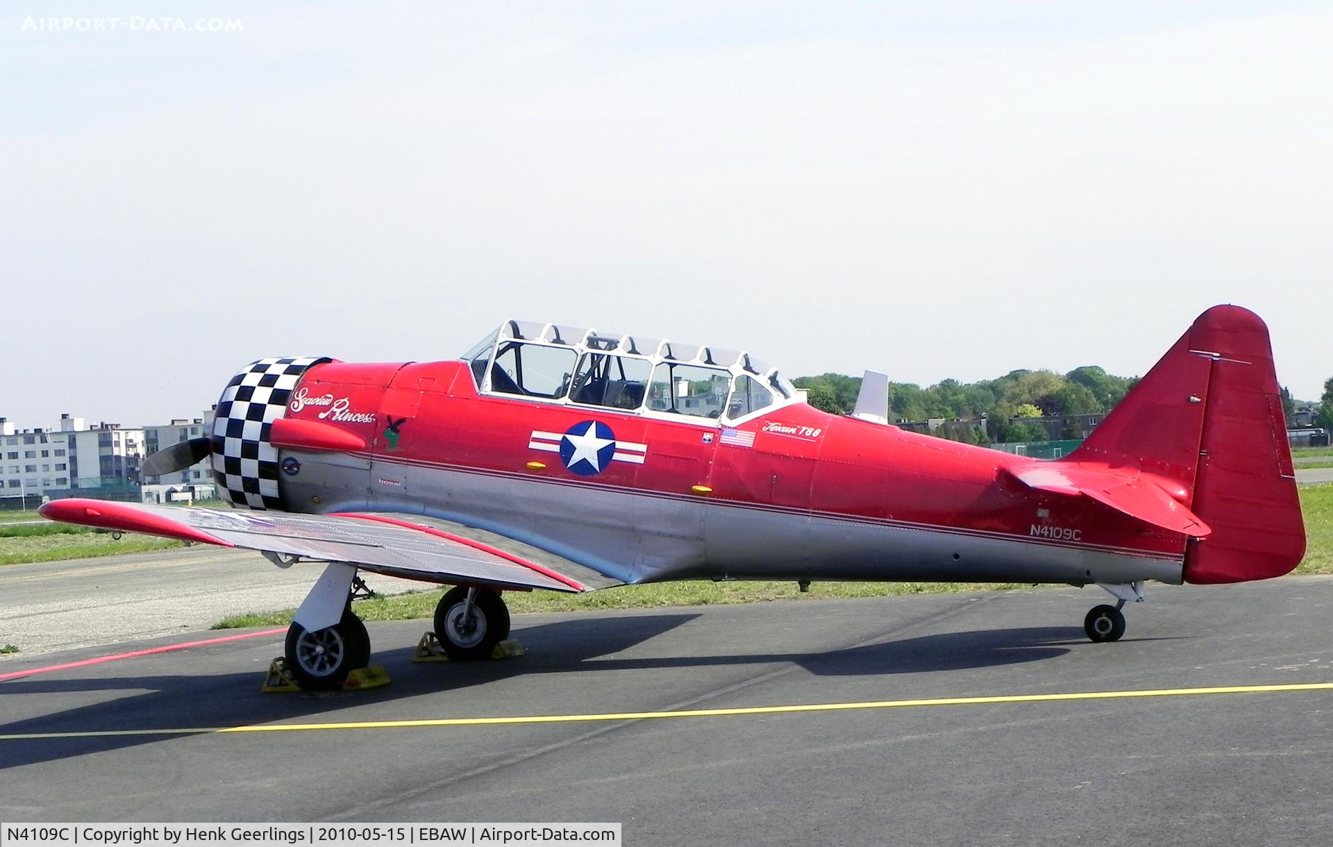 N4109C, 1952 North American T-6G Texan C/N SA-078, Stampe Fly In , Deurne , May 2010