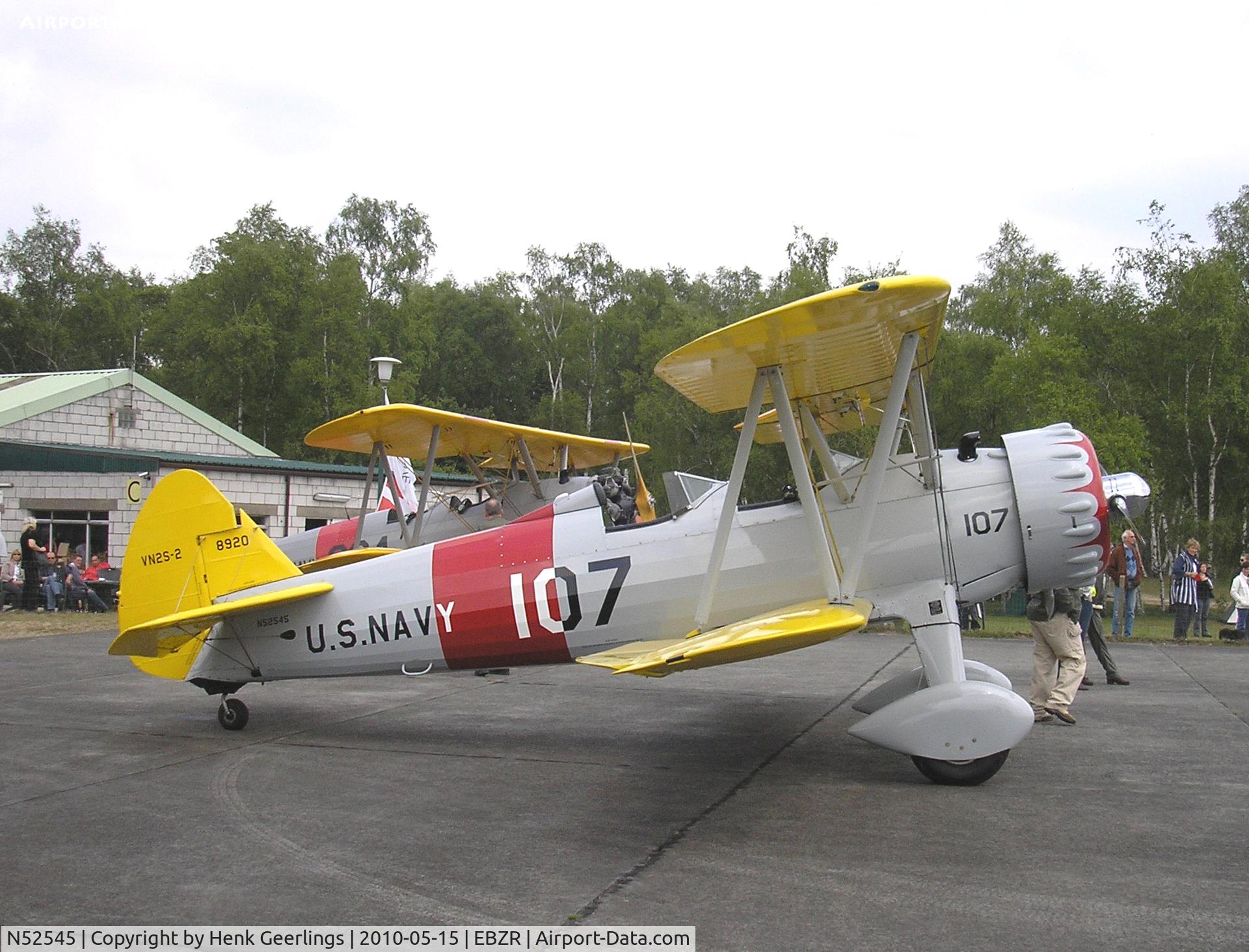 N52545, Boeing A75N1(PT17) C/N 75-2479, Chipmunk & Cirrus Meet , May 2010