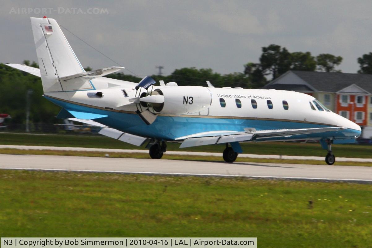 N3, 2003 Cessna 560XL Citation Excel C/N 560-5341, Arriving at Lakeland, Florida during Sun N Fun 2010.