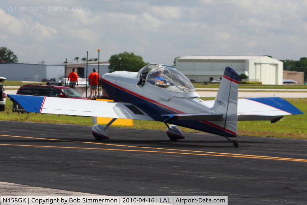 N458GK, 2008 Vans RV-8 C/N 81557, Sun N Fun 2010