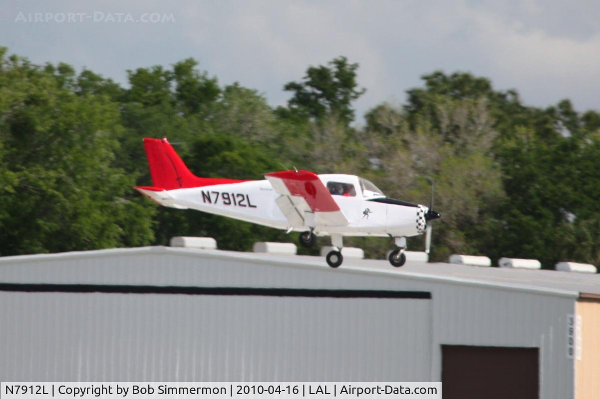 N7912L, 1966 Beech A23-19 C/N MB-129, Arriving at Lakeland, Florida during Sun N Fun 2010.