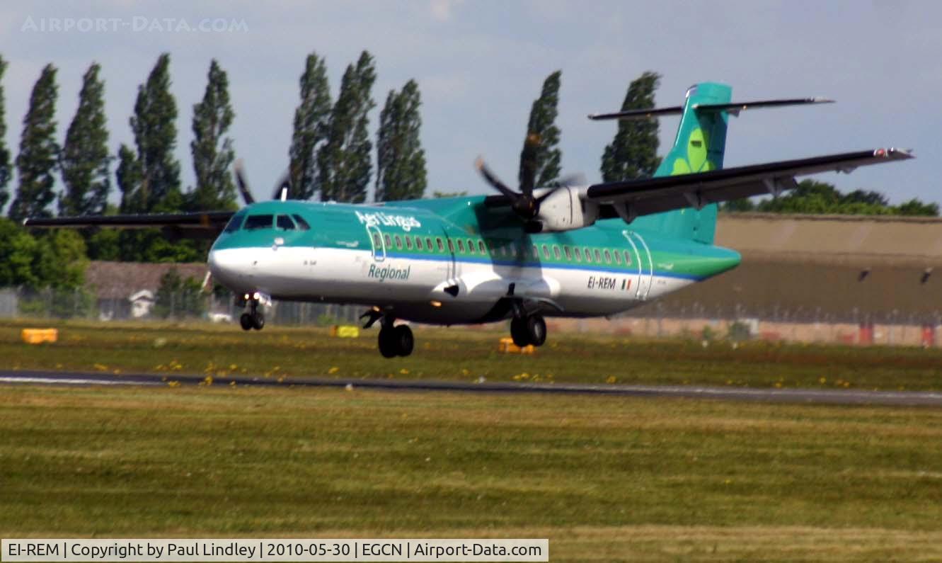 EI-REM, 2007 ATR 72-212A C/N 760, Battling a very strong 90* sidewind