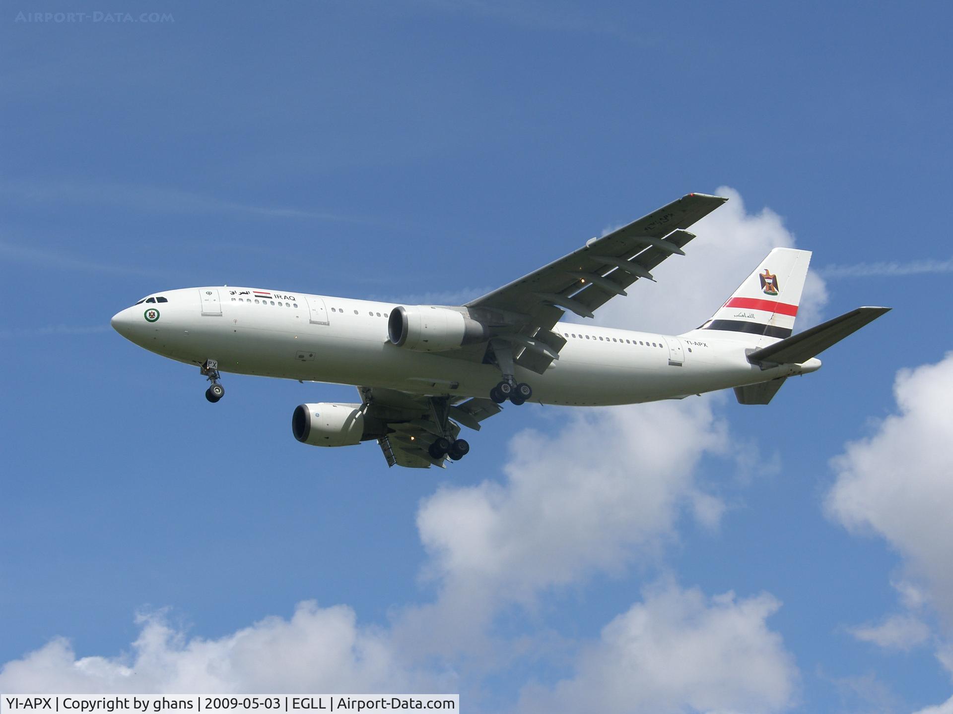 YI-APX, 1983 Airbus A300B4-2C C/N 239, Landing 27R