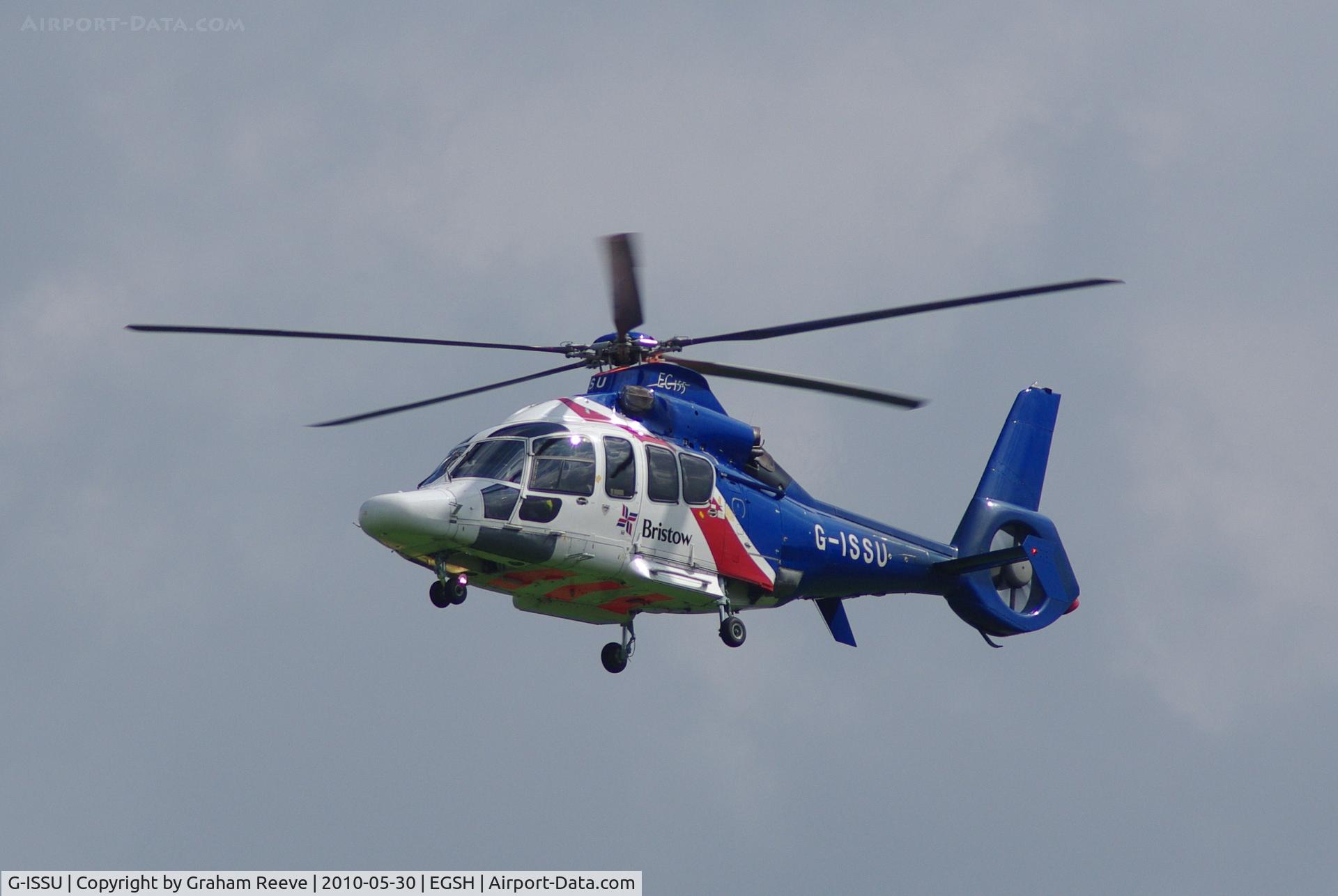 G-ISSU, 2007 Eurocopter EC-155B-1 C/N 6762, Landing at Norwich