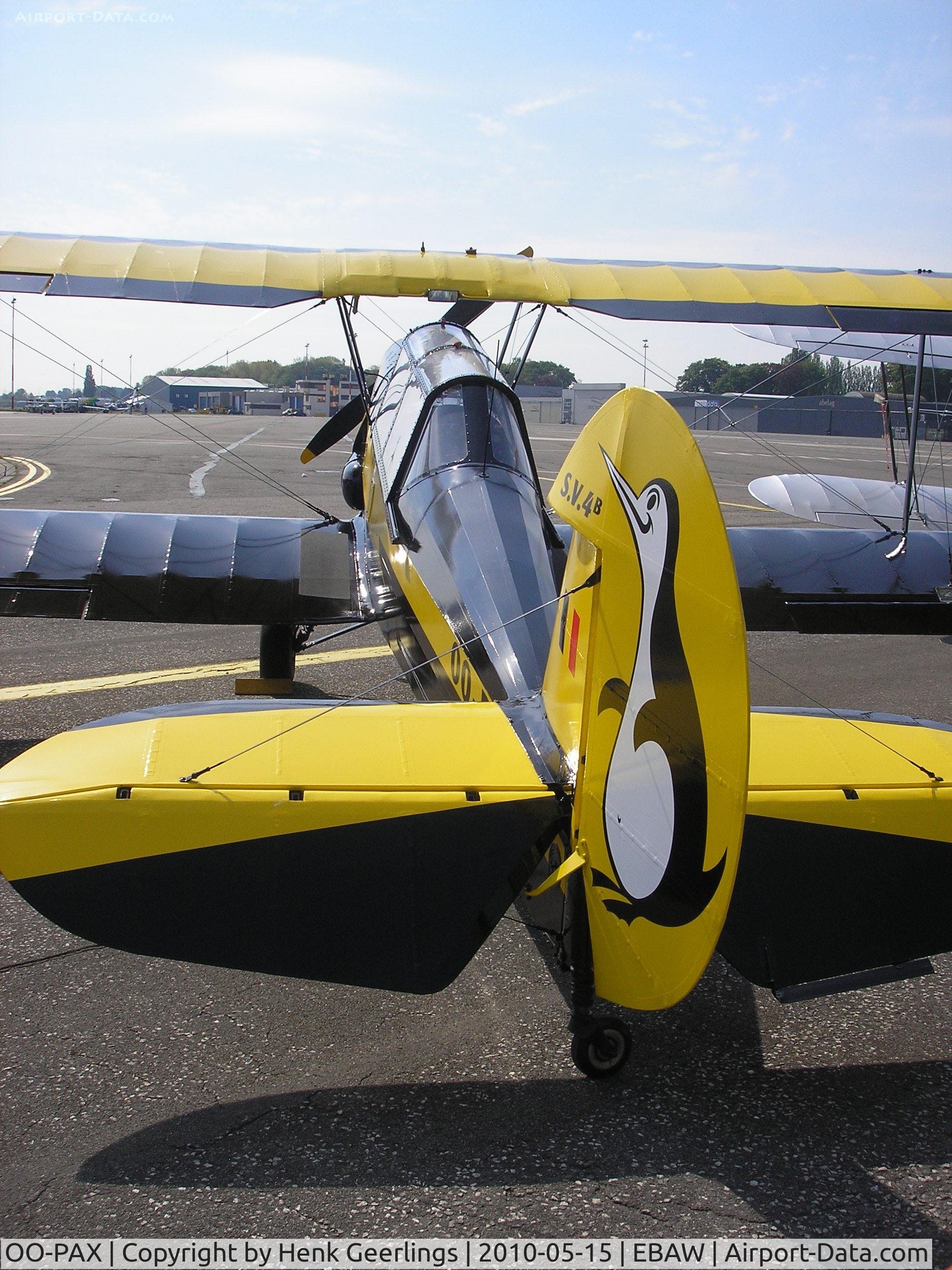 OO-PAX, 1948 Stampe-Vertongen SV-4B C/N 1147, Stampe Fly-in, May 2010