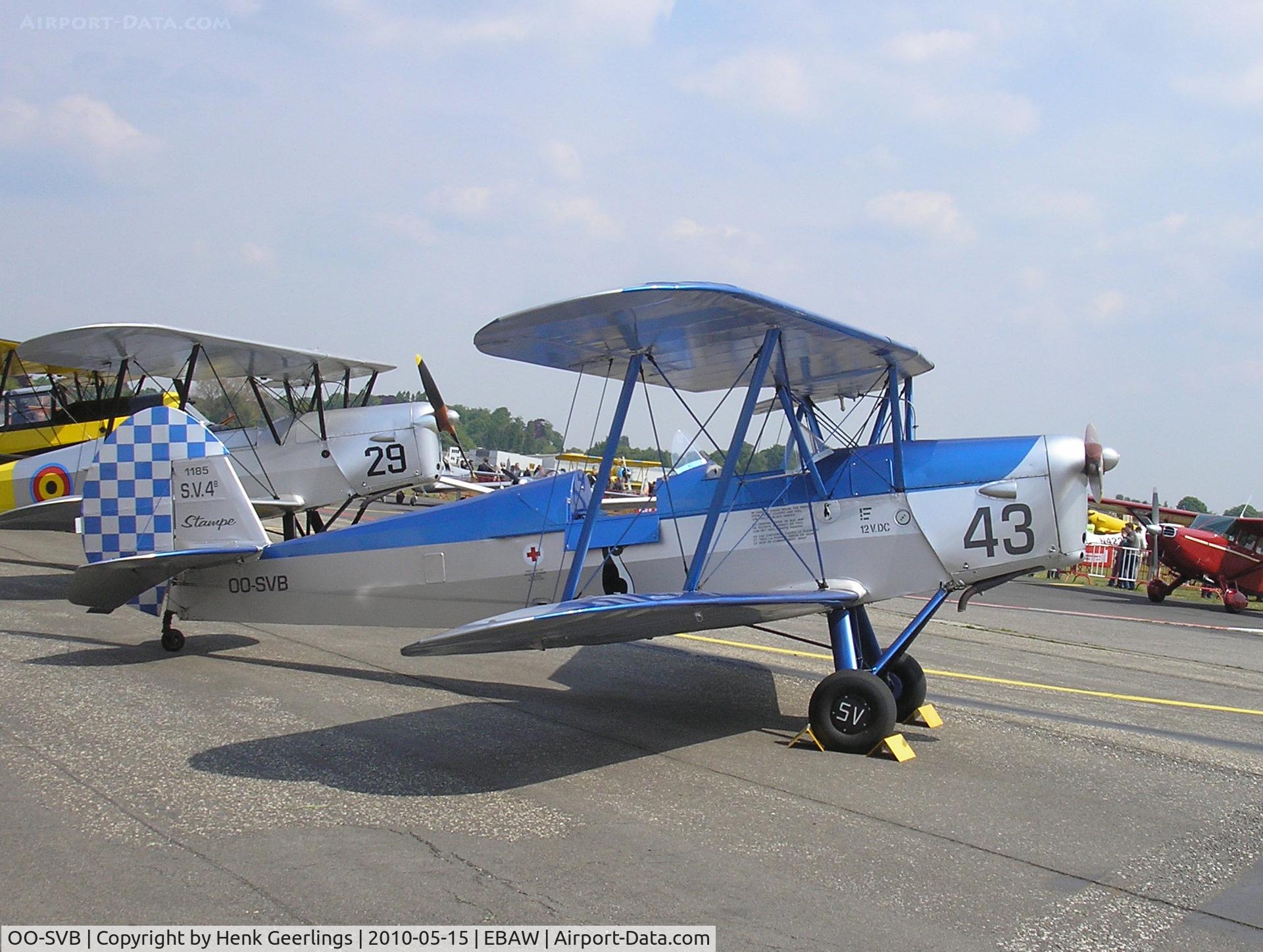 OO-SVB, 1952 Stampe-Vertongen SV-4B C/N 1185, Stampe Fly In