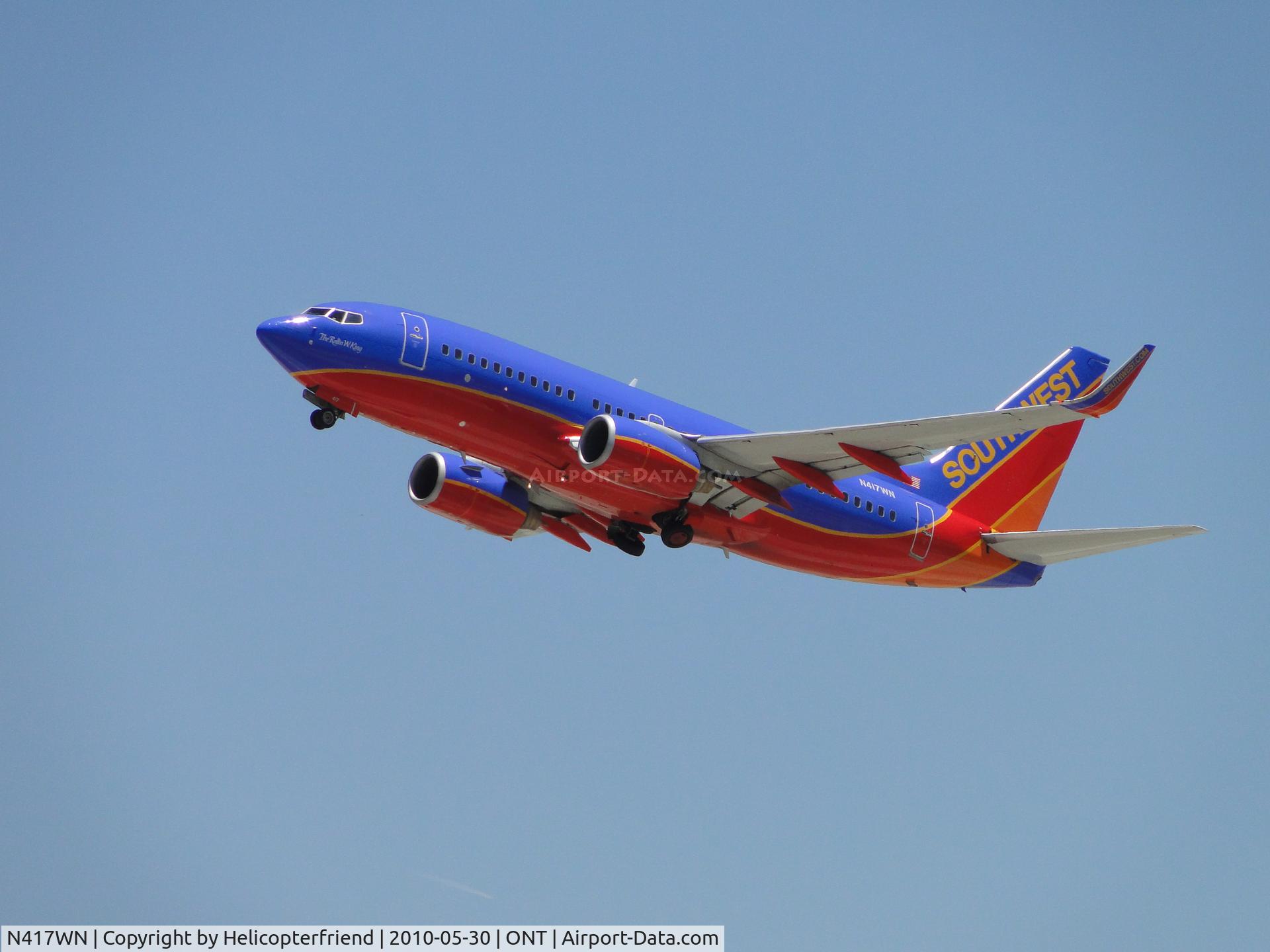 N417WN, 2001 Boeing 737-7H4 C/N 29822, Southwest named this Boeing 737-7H4, N417WN, 