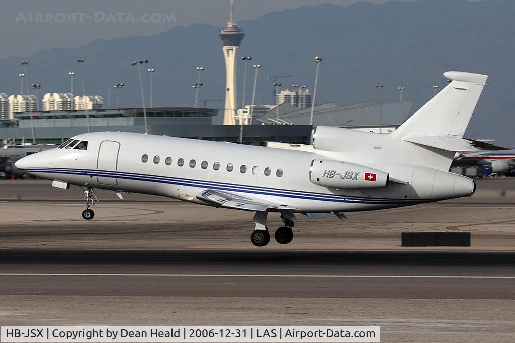 HB-JSX, 2004 Dassault Falcon 900EX C/N 141, Dasnair's 2004 Dassault Falcon 900EX HB-JSX landing RWY 25L.