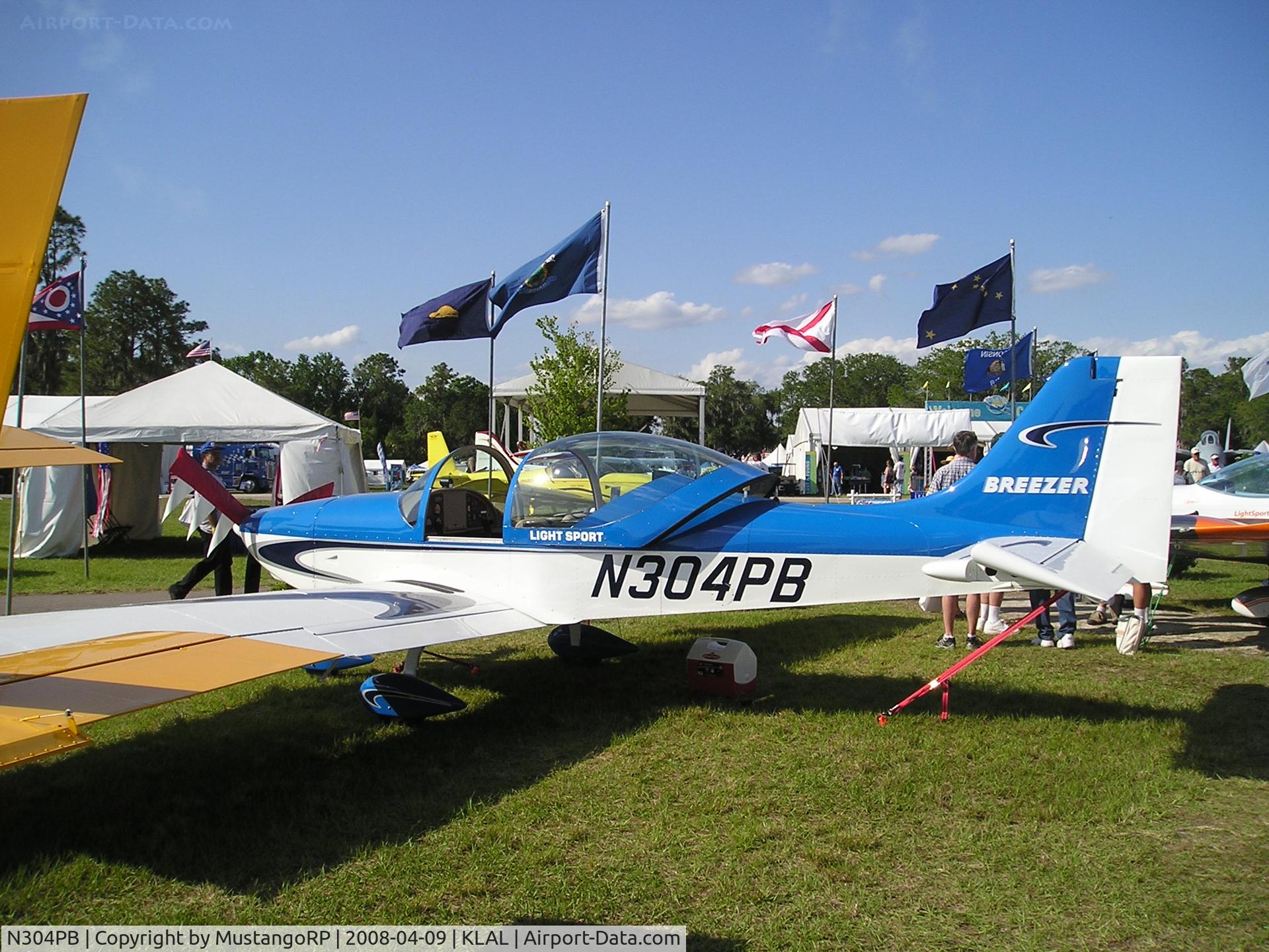 N304PB, 2008 Breezer Light Sport Aircraft C/N 006LSA, 2008 Breezer Aircraft BREEZER, c/n: 006 LSA