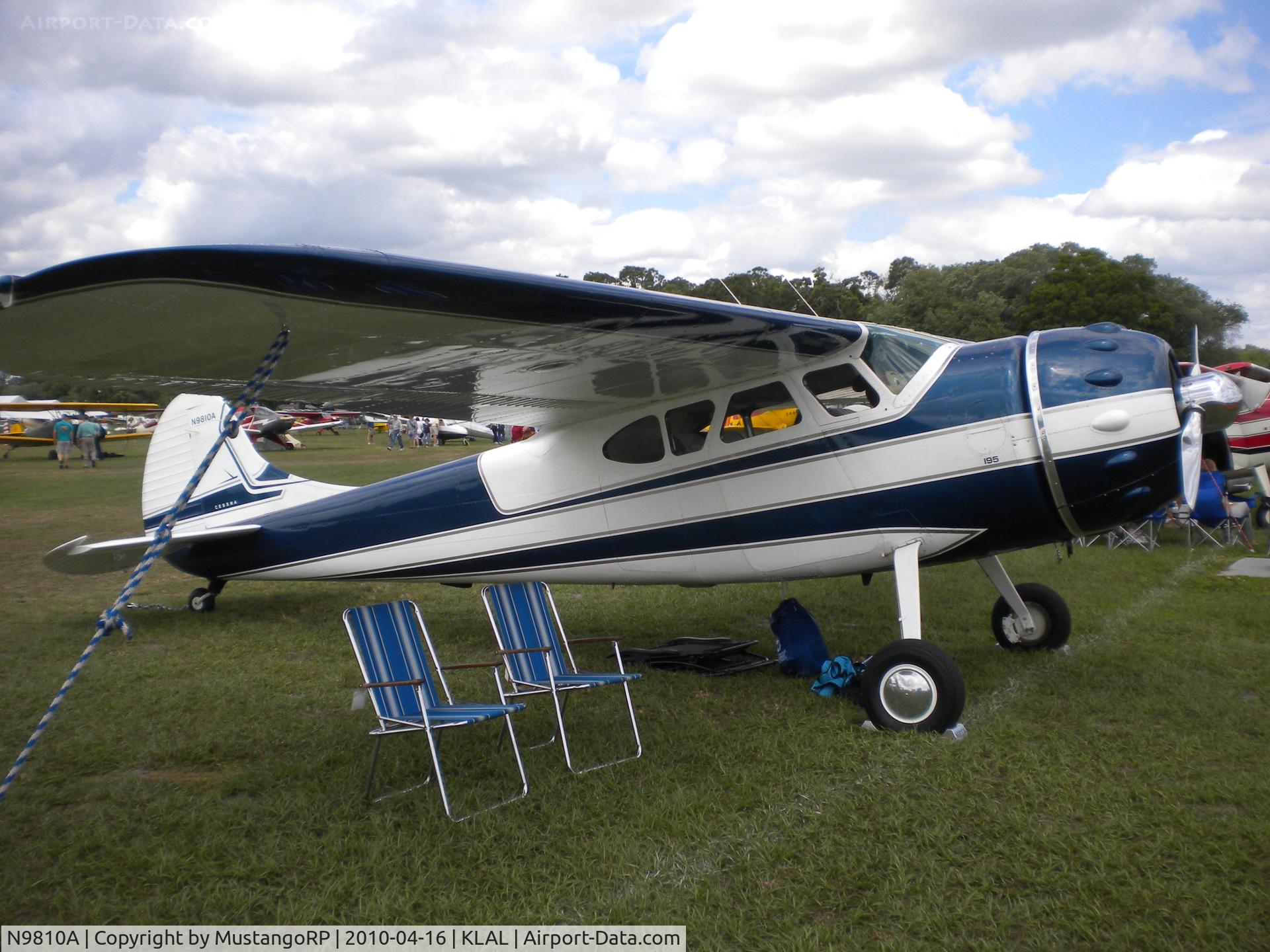 N9810A, 1950 Cessna 195 C/N 7489, 1950 Cessna 195, c/n: 7489