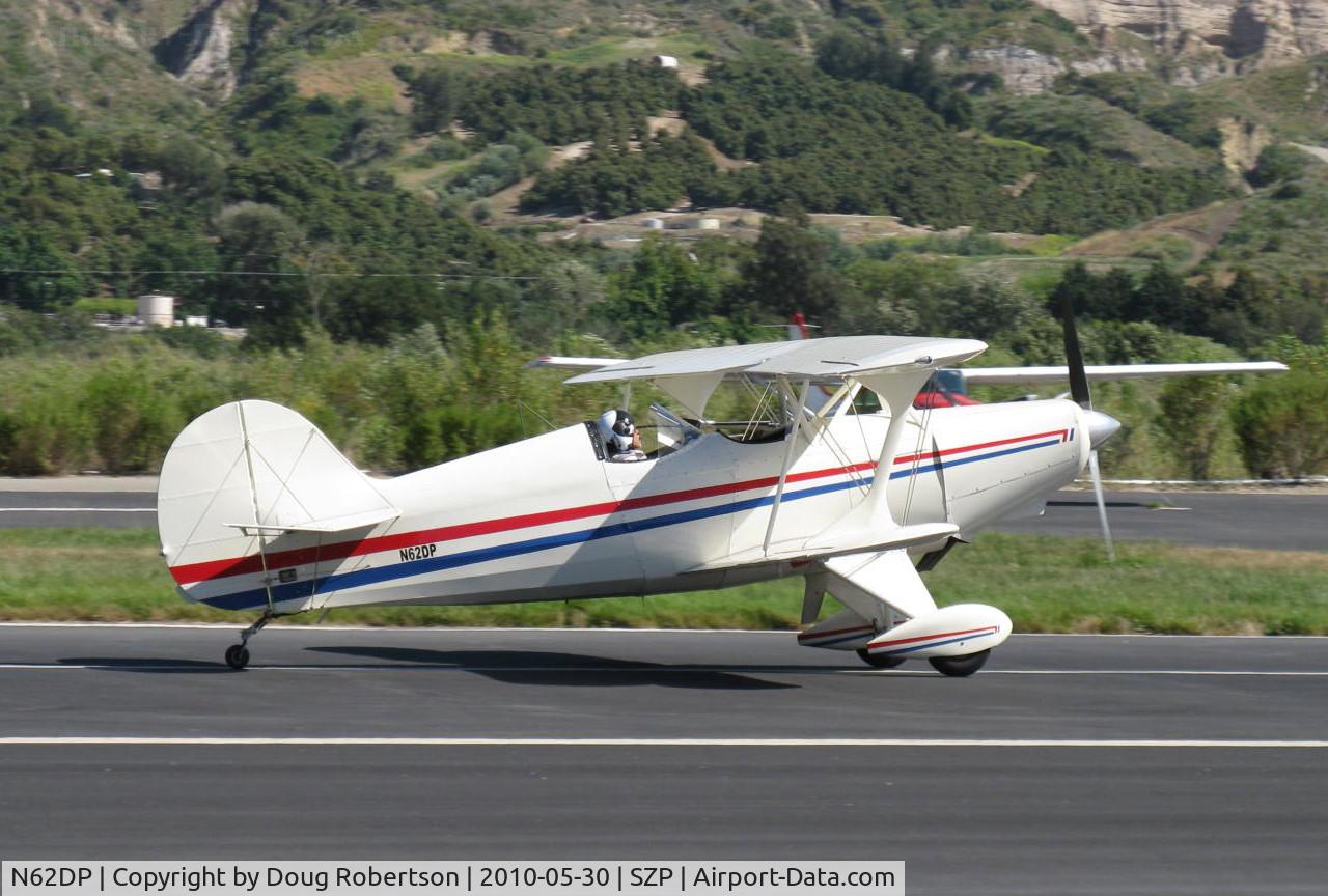 N62DP, 1988 Steen Skybolt C/N KEM 1, 1988 Glanville/Glanville STEEN SKYBOLT, Lycoming AEIO-360 180 Hp, Experimental class, landing roll Rwy 22