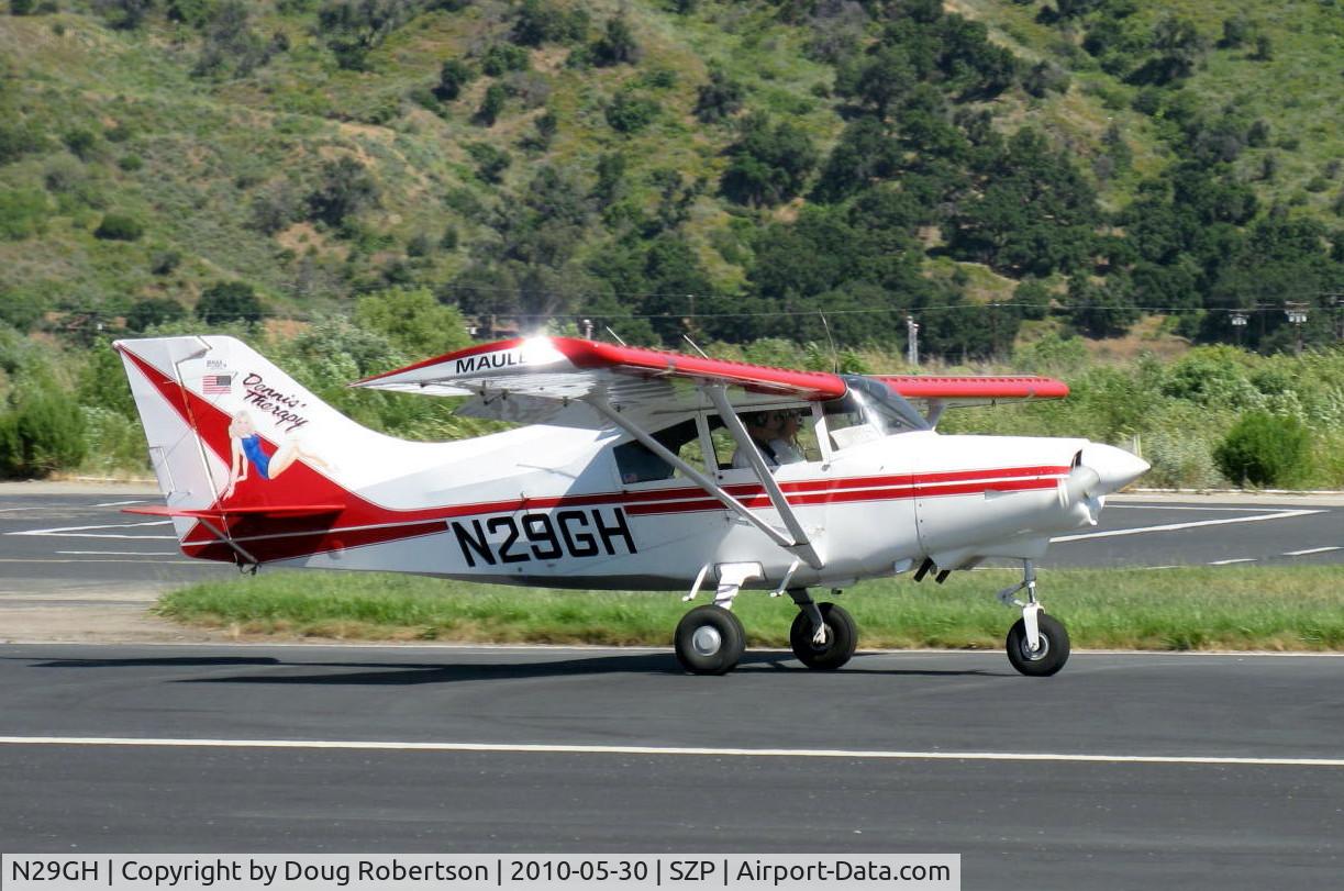 N29GH, 1998 Maule MXT-7-180A Star Rocket C/N 21019C, 1998 Maule MXT-7-180A COMET, Lycoming O-360-C1F 180 Hp, Micro vortex generators, landing roll Rwy 22