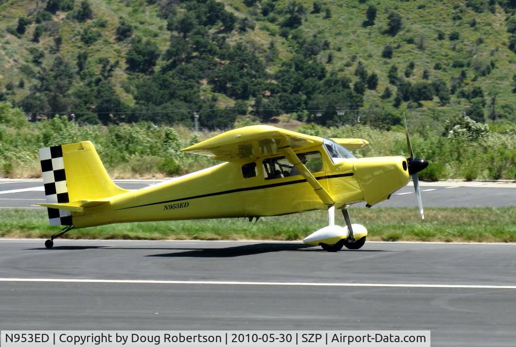 N953ED, 2008 Murphy Elite C/N 639E, 2008 Hirsty MURPHY ELITE, a second generation REBEL, Experimental class, landing roll Rwy 22