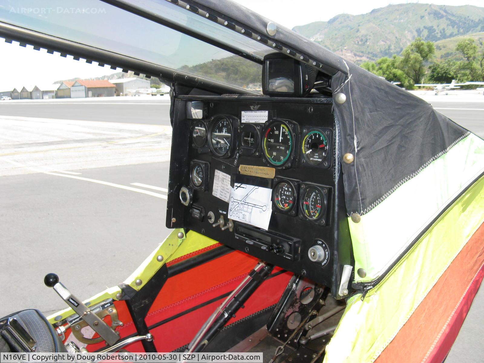 N16VE, 2003 CGS Aviation Hawk Arrow C/N 001, 2003 Englert CGS HAWK ARROW, Rotax 503 DCDI Dual Cylinder Direct Injection two-stroke 52 Hp, panel