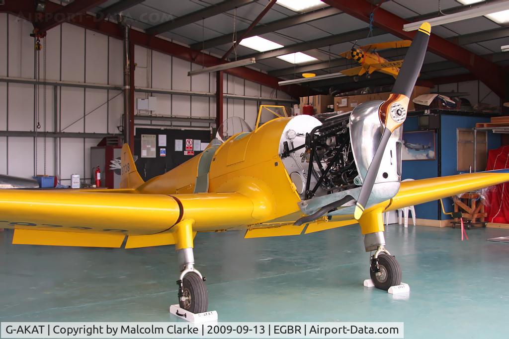 G-AKAT, 1940 Miles M14A Hawk Trainer 3 C/N 2005, Miles M14A Hawk Trainer at Breighton Airfield in 2009.