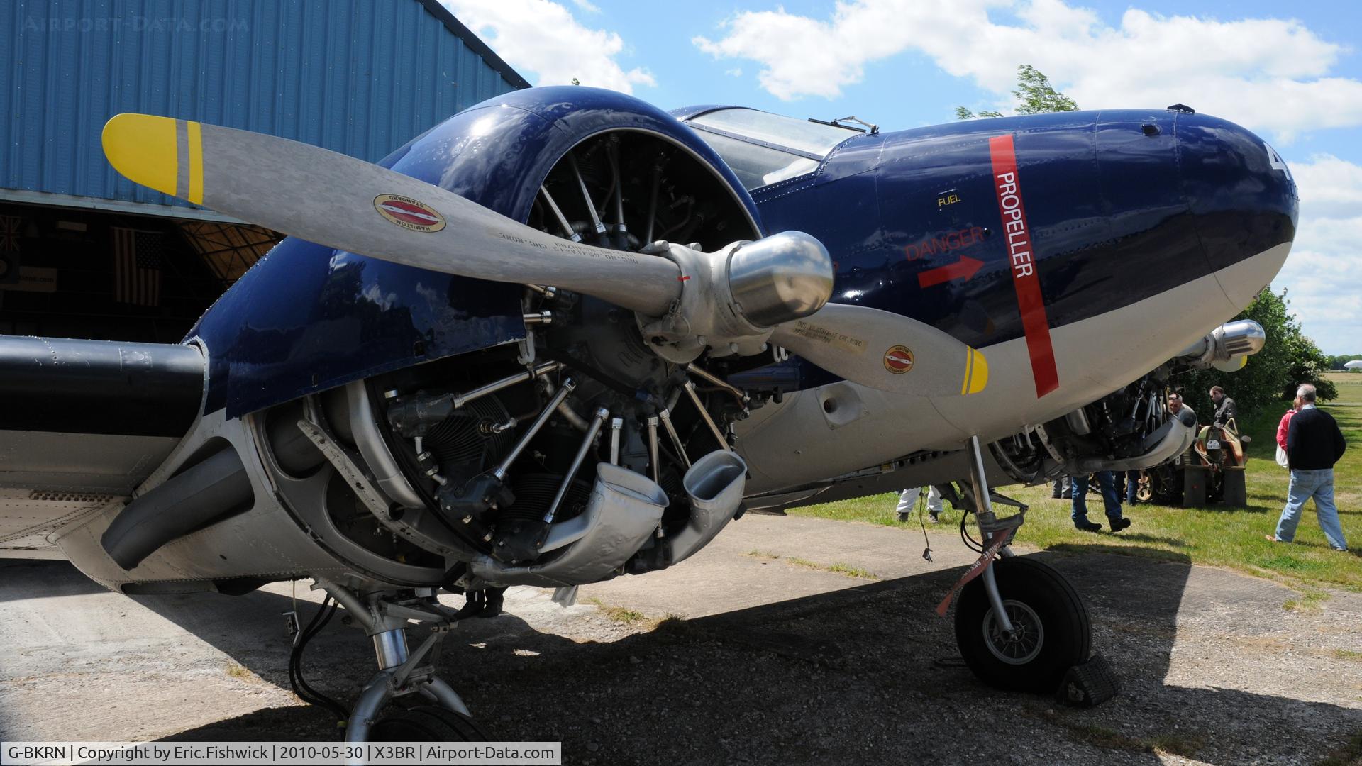 G-BKRN, 1952 Beech D18S C/N CA-75, G-BKRN - Pristine Beech at Bruntingthorpe Cold War Jets Open Day - May 2010