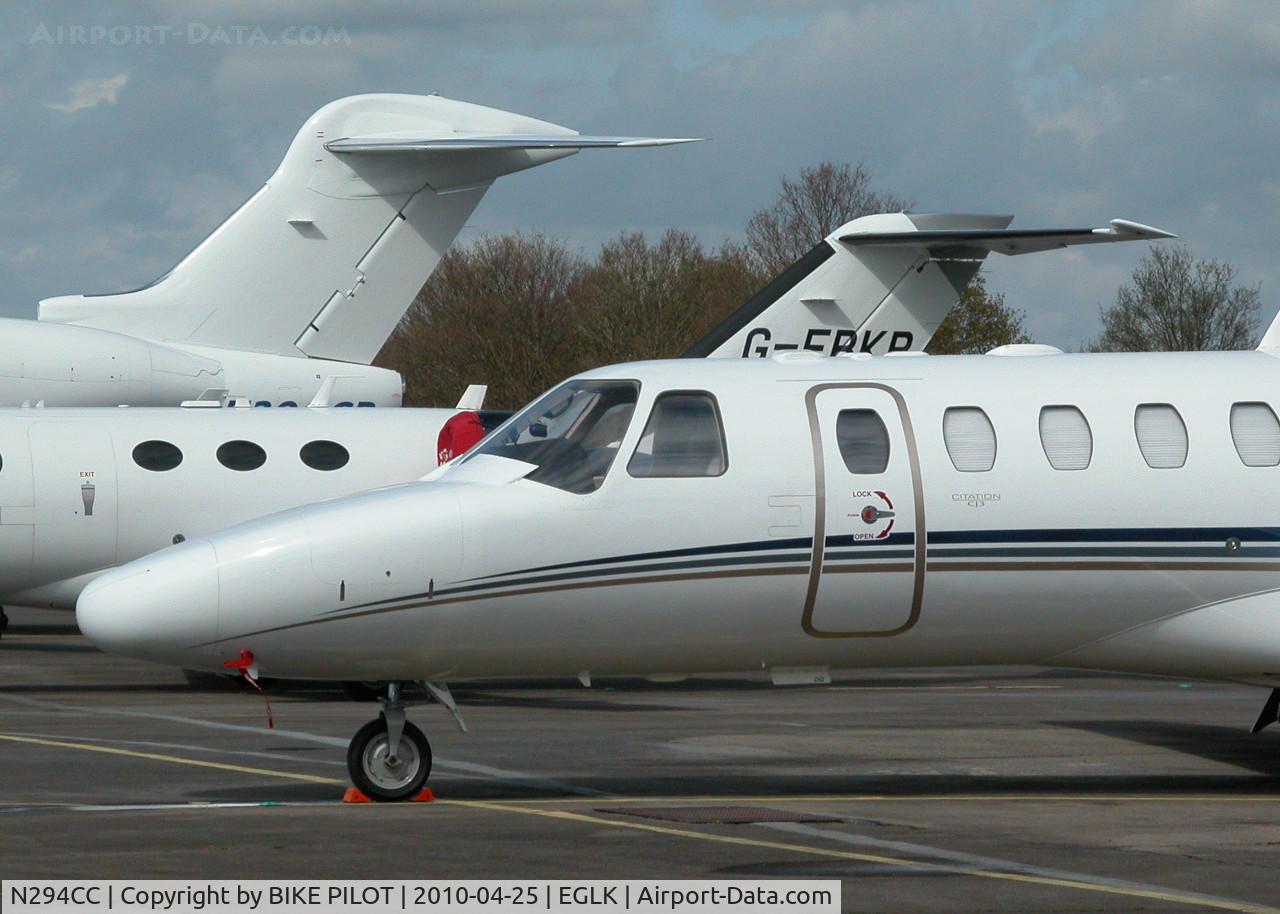 N294CC, 2008 Cessna 525B CitationJet CJ3 C/N 525B-0294, CHARLIE CHARLIE ON THE TERMINAL APRON