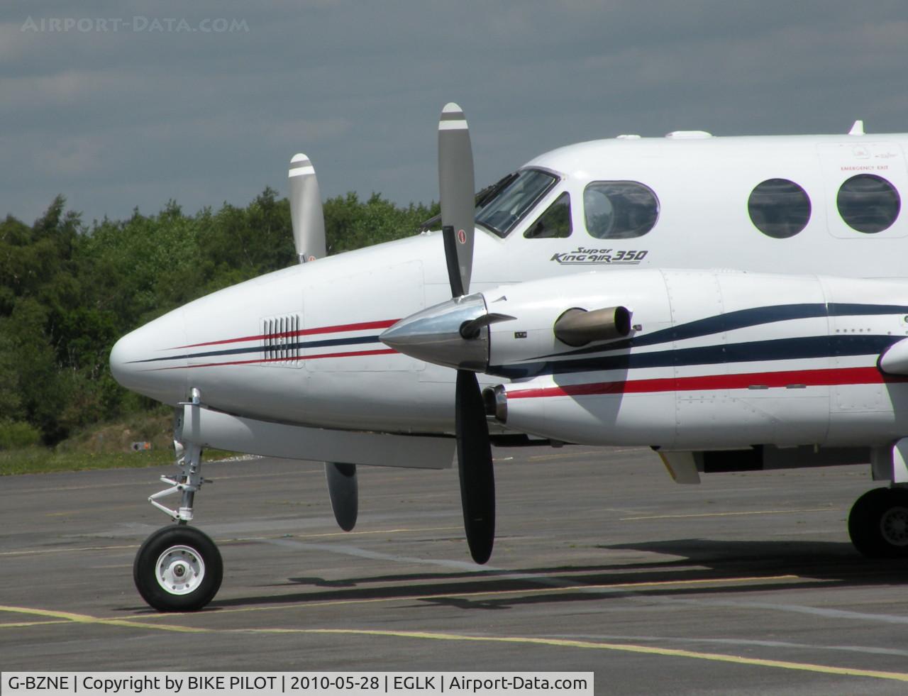 G-BZNE, 2000 Raytheon King Air 350 (B300) C/N FL-286, NOVEMBER ECHO ON THE TERMINAL APRON