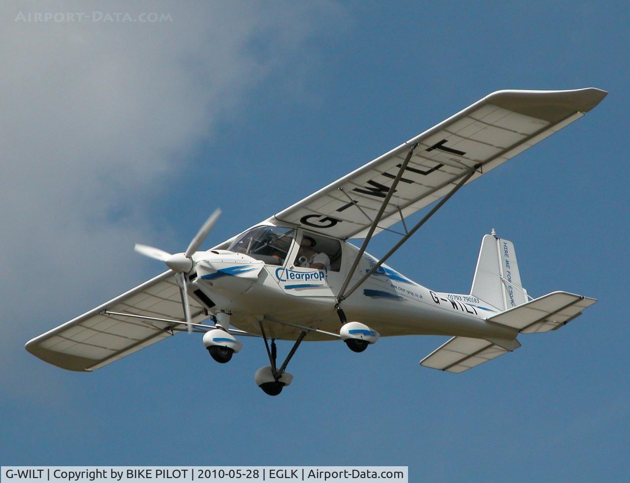 G-WILT, 2005 Comco Ikarus C42 FB100 C/N 0506-6687, FINALS RWY 25