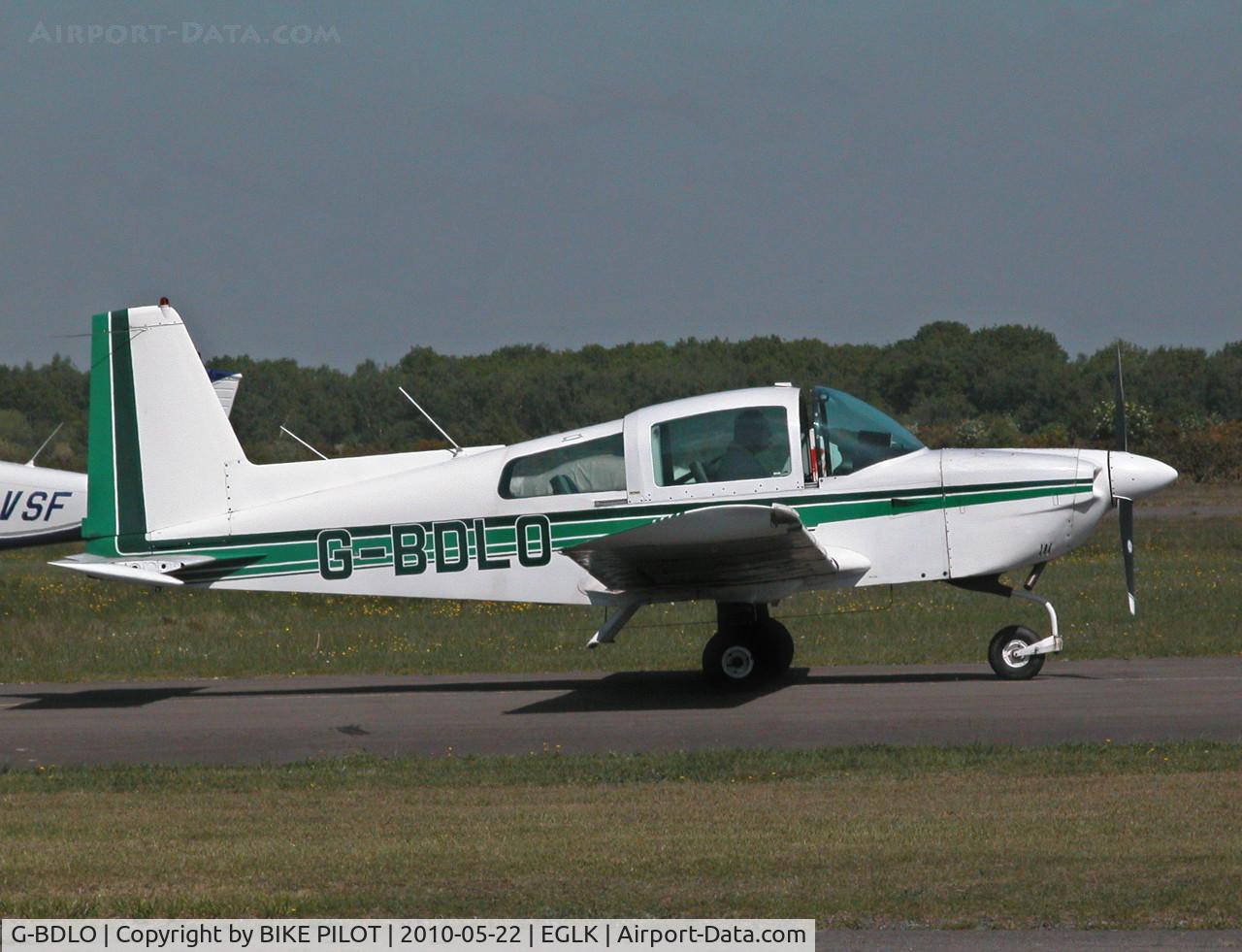 G-BDLO, 1975 Grumman American AA-5A Cheetah C/N AA5A-0026, PARTICIPANT AT THE HANDICAPPED SERVICE PERSONNEL EVENT