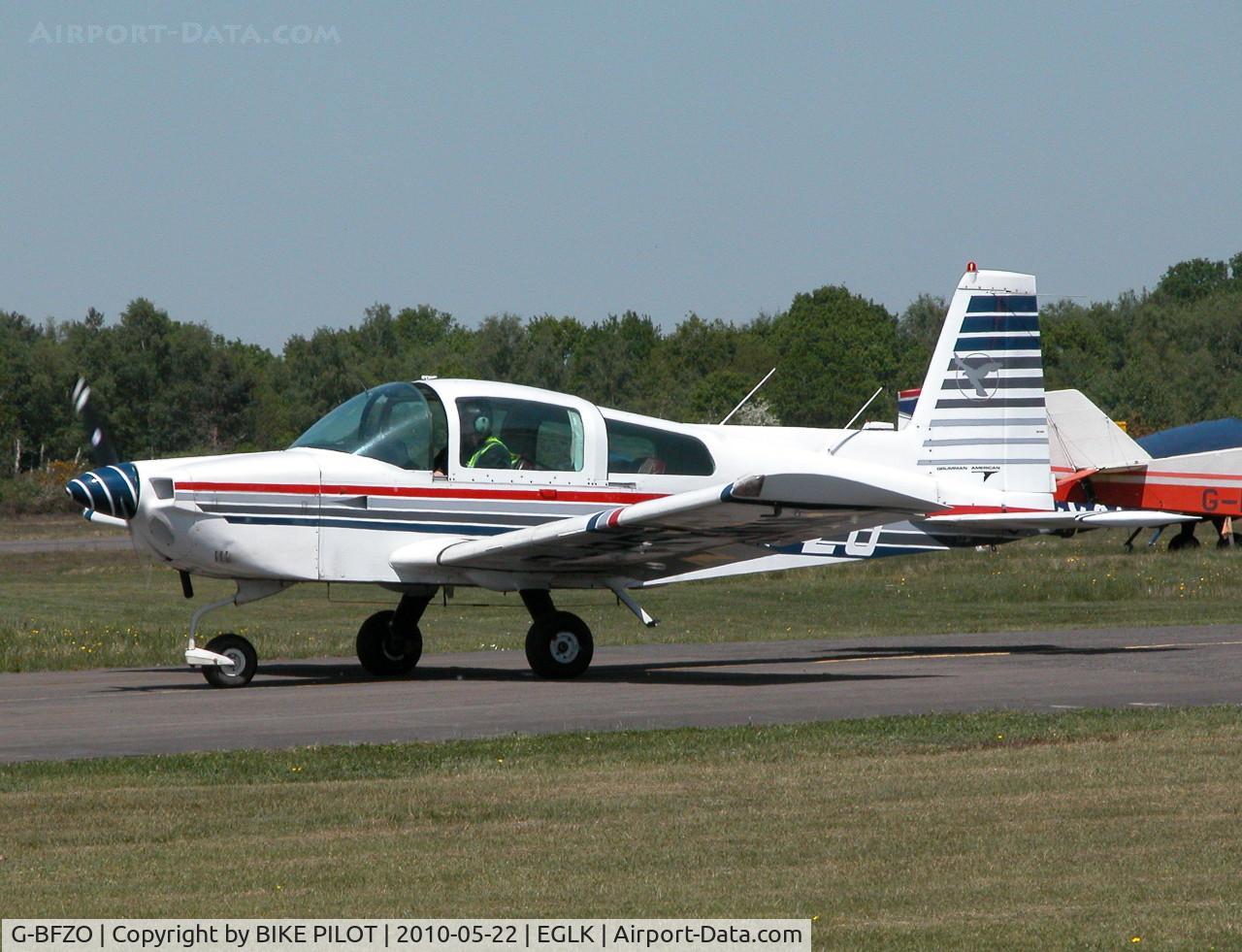 G-BFZO, 1978 Grumman American AA-5A Cheetah C/N AA5A-0697, PARTICIPANT AT THE HANDICAPPED SERVICE PERSONNEL EVENT
