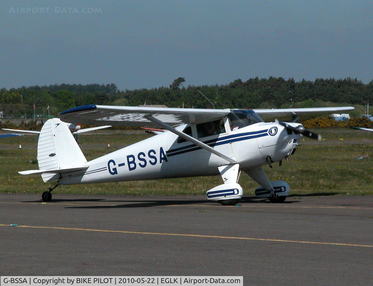 G-BSSA, 1946 Luscombe 8E Silvaire Silvaire C/N 4176, PARTICIPANT AT THE HANDICAPPED SERVICE PERSONNEL EVENT