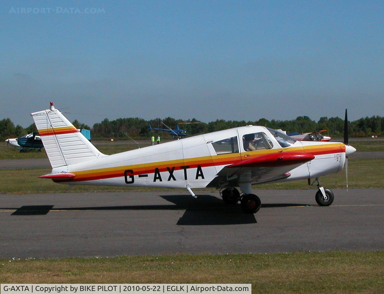 G-AXTA, 1969 Piper PA-28-140 Cherokee C/N 28-26301, PARTICIPANT AT THE HANDICAPPED SERVICE PERSONNEL EVENT