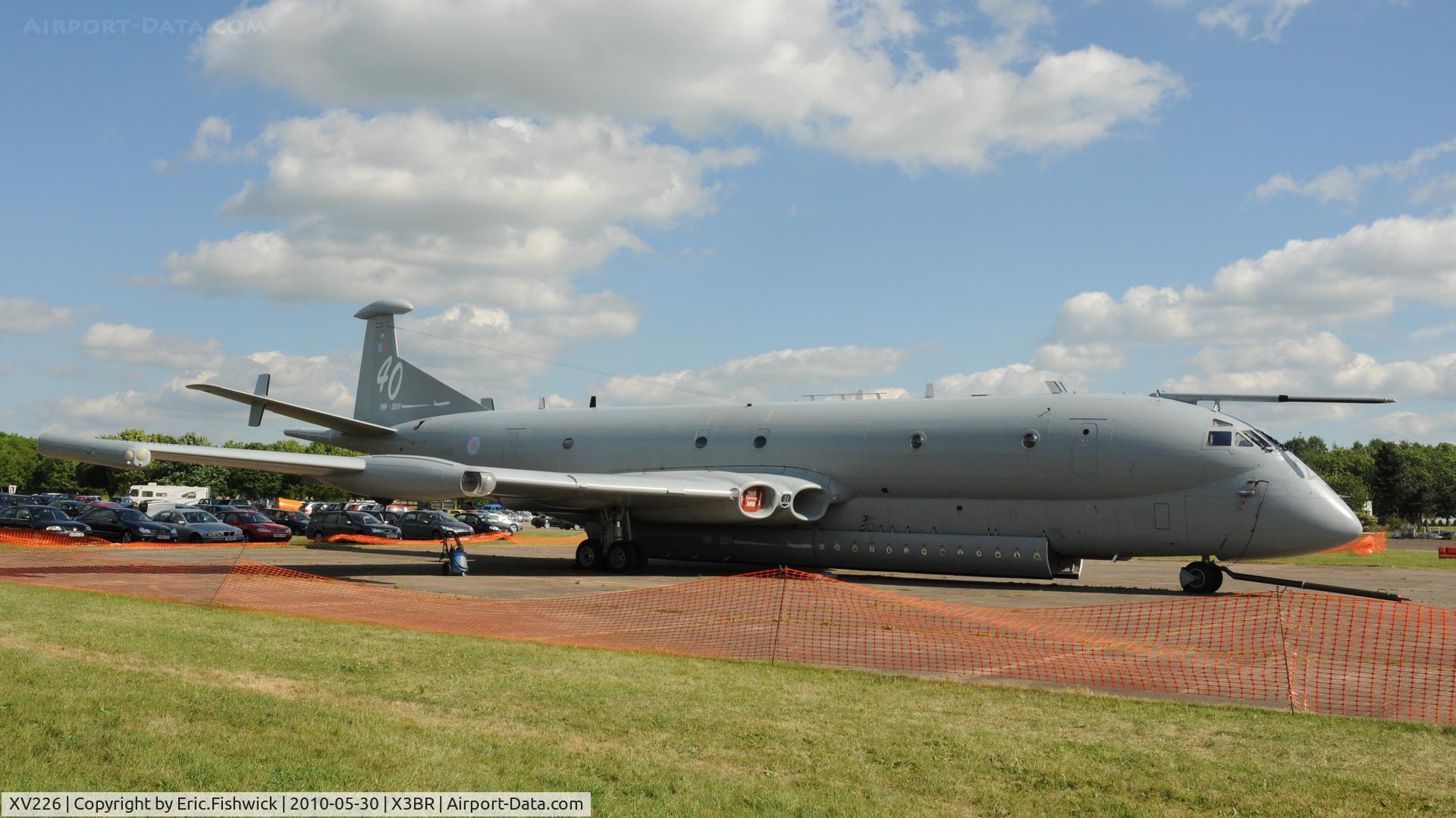 XV226, 1968 Hawker Siddeley Nimrod MR.2 C/N 8001, XV226 waiting for the paper work to catch up - at Bruntingthorpe Cold War Jets Open Day - May 2010