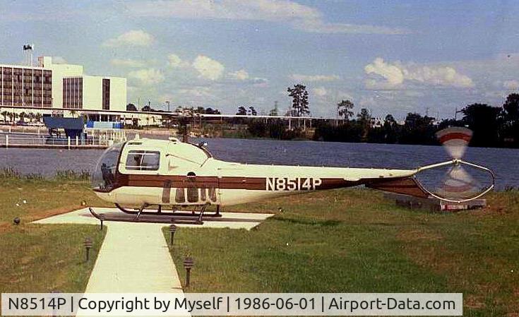 N8514P, 1965 Bell 47J-2A Ranger C/N 3313, We took pleasure flights on this helicopter in ORLANDO during the 1980's