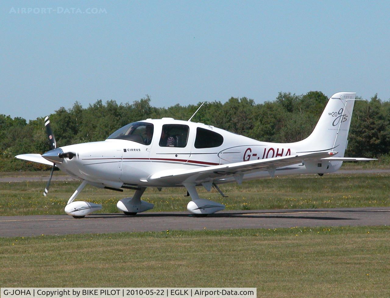 G-JOHA, 2008 Cirrus SR20 G3 GTS C/N 1968, VISITING SR20