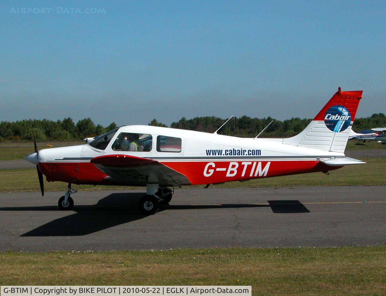 G-BTIM, 1989 Piper PA-28-161 Cadet C/N 2841159, NEW ADDITION TO CABAIR AT EGLK ?