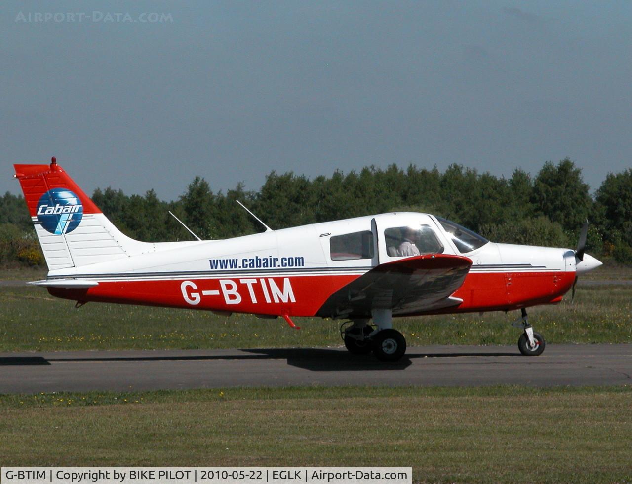 G-BTIM, 1989 Piper PA-28-161 Cadet C/N 2841159, NEW ADDITION TO CABAIR AT EGLK ?