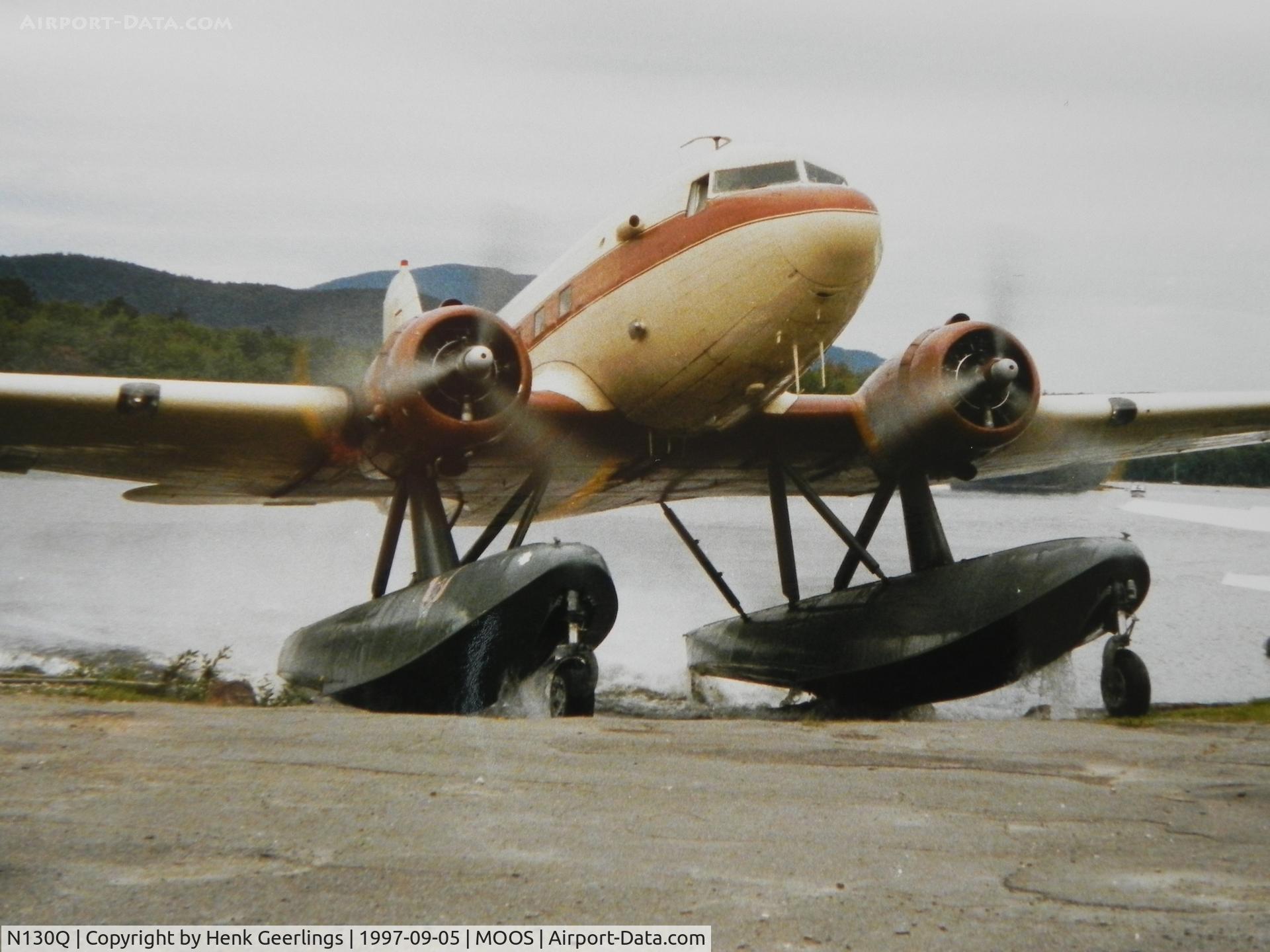 N130Q, 1943 Douglas DC-3-G202A Skytrooper C/N 11761, Folsome Air Service, Greenville , ME.

24th International Sea Plane Fly In , 1997
Moosehead Lake, Greenville , Maine, USA