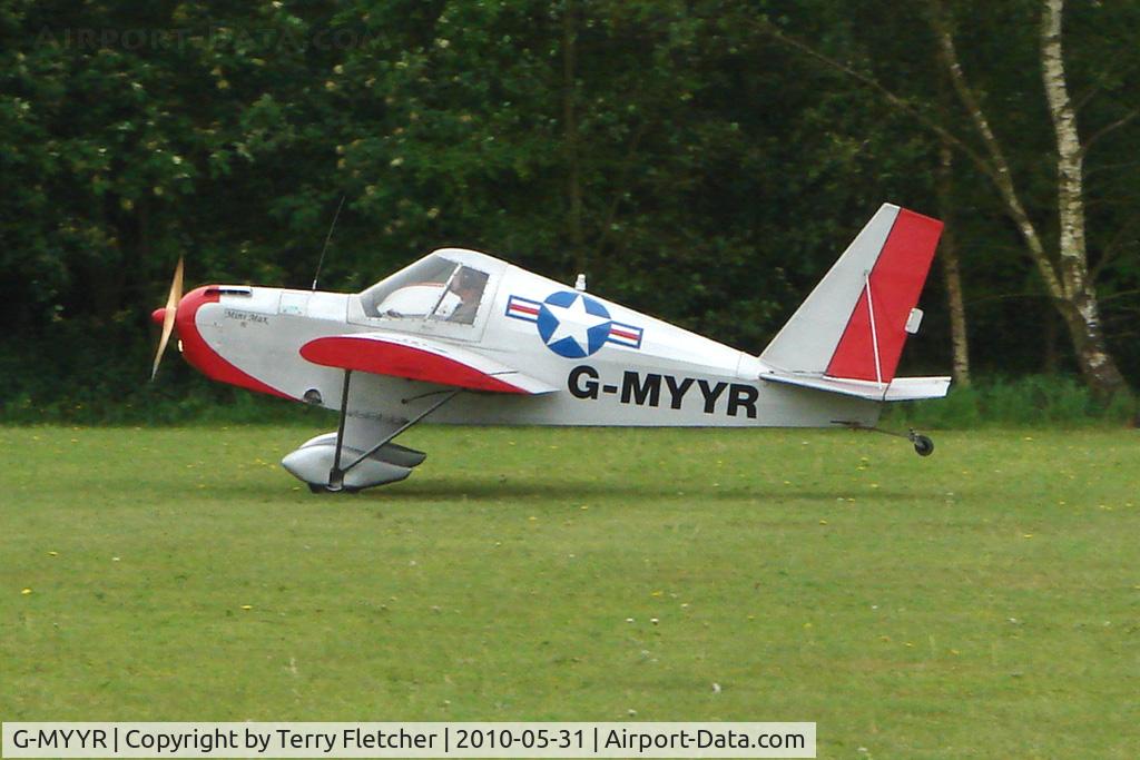 G-MYYR, 1996 Team Mini-Max 91 C/N PFA 186-12724, 1996 Palmer P TEAM MINIMAX 91, c/n: PFA 186-12724