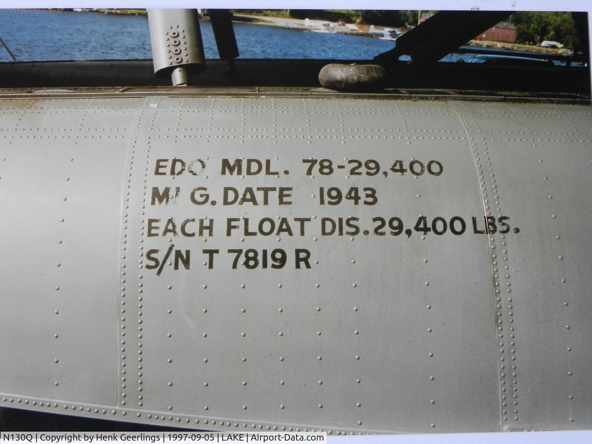 N130Q, 1943 Douglas DC-3-G202A Skytrooper C/N 11761, Folsome Air Service, Greenville , ME.

24th International Sea Plane Fly In , 1997
Moosehead Lake, Greenville , Maine, USA

Scan from photograph