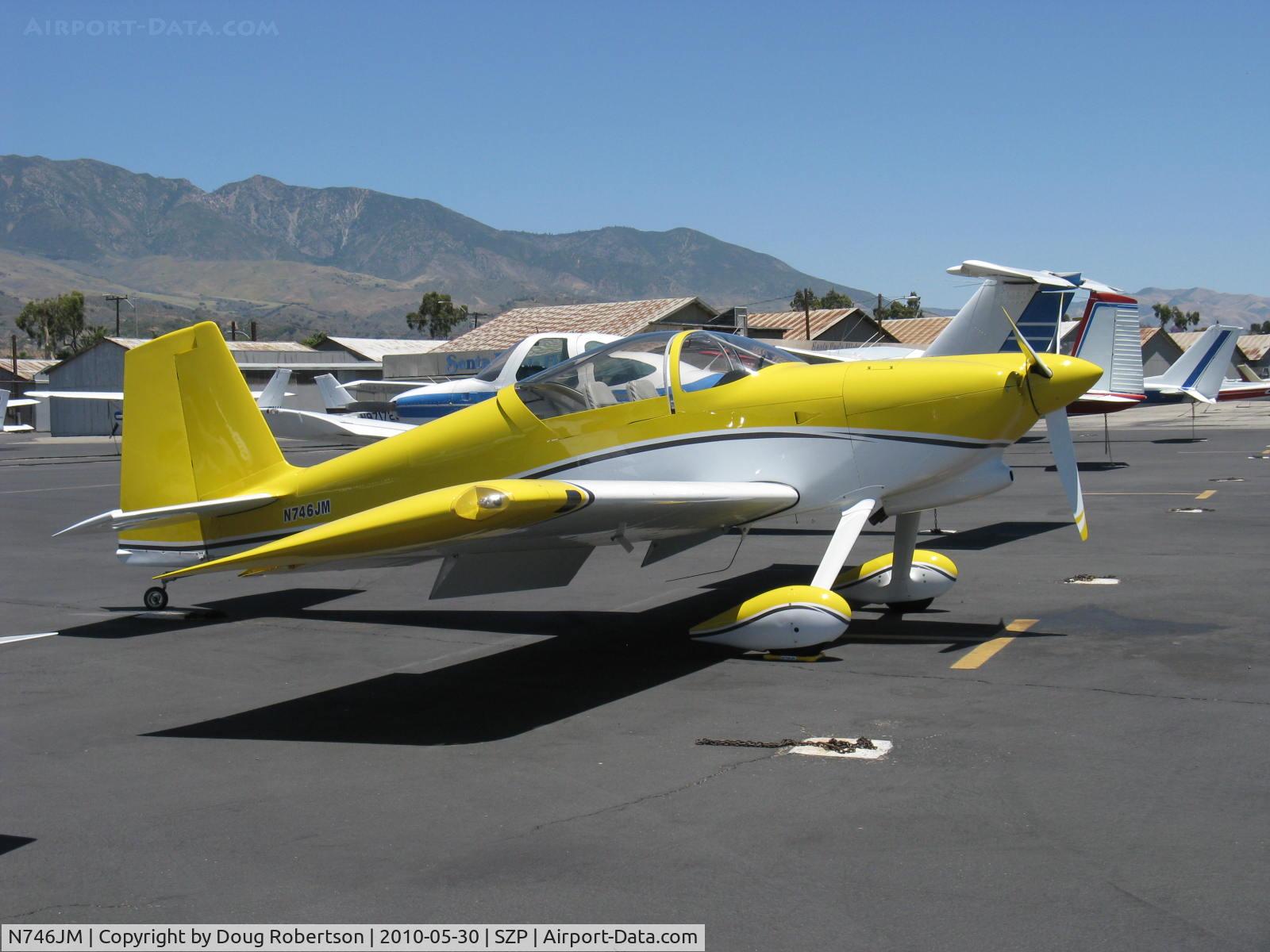 N746JM, 2007 Vans RV-7 C/N 71695, 2007 Malherbe/Malherbe VAN's RV-7
