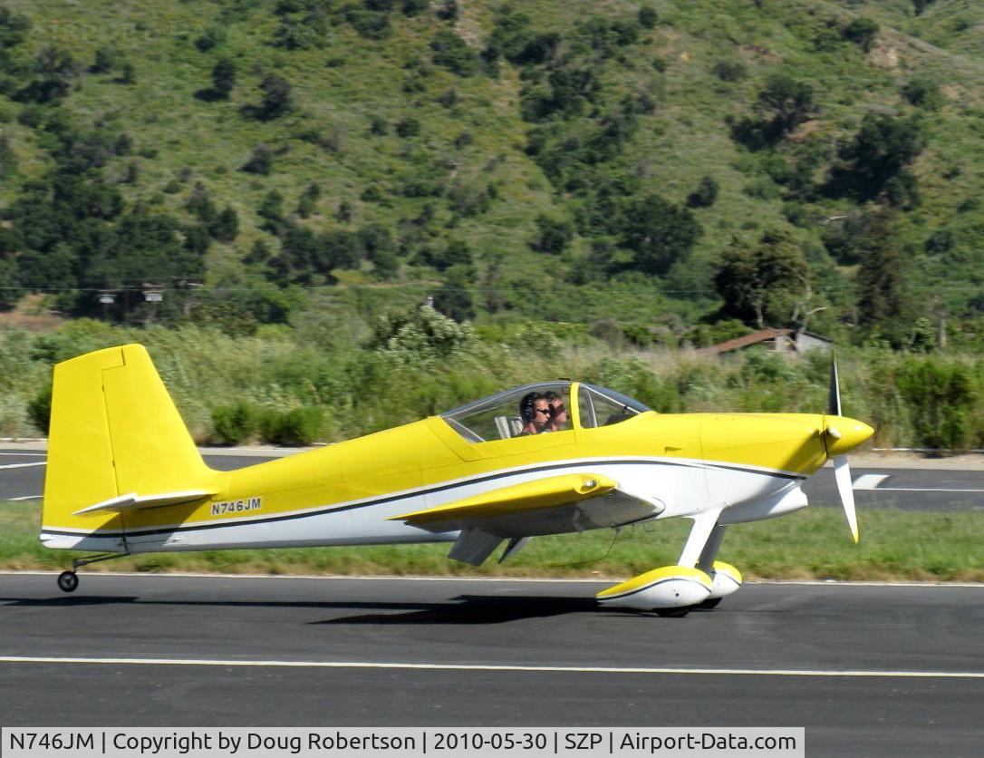 N746JM, 2007 Vans RV-7 C/N 71695, 2007 Malherbe/Malherbe VAN's RV-7, landing roll Rwy 22