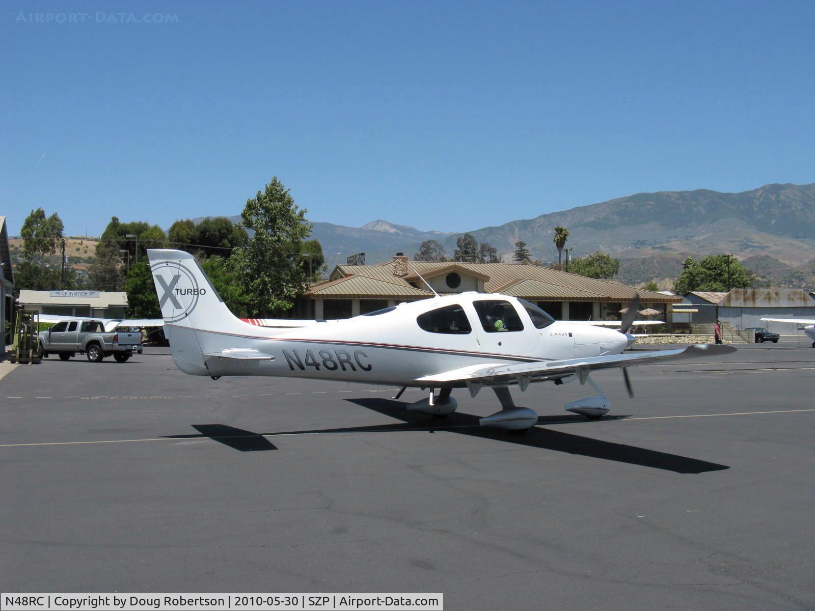 N48RC, Cirrus SR22 C/N 3420, 2009 Cirrus SR22 Turbo GS, Continental IO-550-N 310 Hp, Tornado Alley Turbo-normalizing, Max speed 210 kts (252 mph), taxi